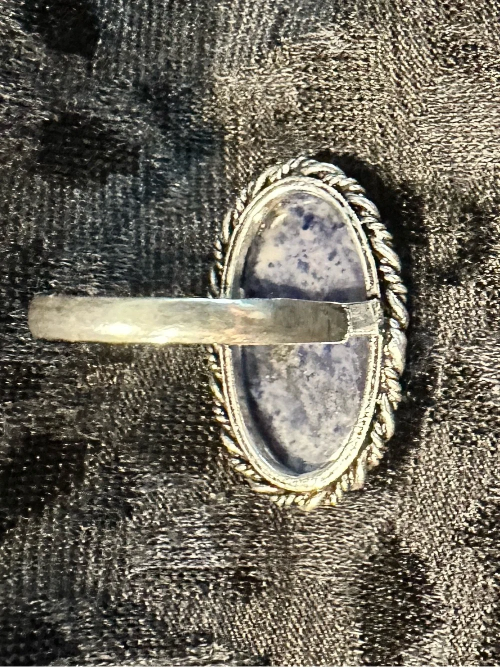 Silver Ring with Blue Stone - Elegant Women’s Fashion Jewelry